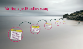 define justification essay