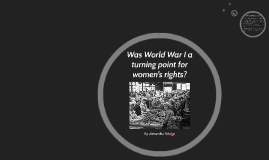 What was the turning point in World War I?
