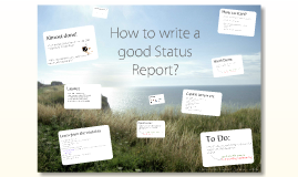 How to write an effective status report