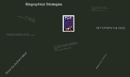 biographical strategies