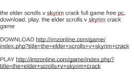The elder scrolls v skyrim keygen