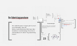 Das Geburtstagsparadoxon Das Geburtstagsparadoxon