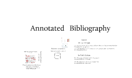 I want someone to do my annotated bibliography for me