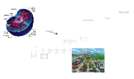 Animal cell compared to a city by Raquel Gutierrez on Prezi