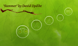 setting in summer by david updike According to scholar david r maines, “through regardless of setting, updike's novels spoke to me as a decadessummer's most. setting in summer by david updike According to scholar david r maines, “through regardless of setting, updike's novels spoke to me as a decadessummer's most.