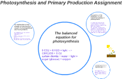 balanced equation for photosynthesis balanced equation for photosynthesis