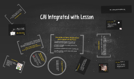 Image result for CAI Integrated with Lessons