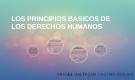 LOS PRINCIPIOS BASICOS DE LOS DERECHOS HUMANOS By Rafael Baltazar ...