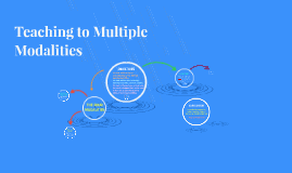 Teaching to Multiple Modalities by Stephanie Bernardo on Prezi