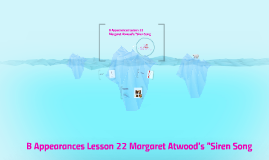 siren song margaret atwood essay In margaret atwood's siren song, the siren is also illustrated as a singing creature with powerful seductions essays related to siren's song 1 siren song. siren song margaret atwood essay In margaret atwood's siren song, the siren is also illustrated as a singing creature with powerful seductions essays related to siren's song 1 siren song.