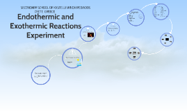 exothermic and endothermic reactions experiment