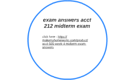 acct 212 mid term acct 212 mid term