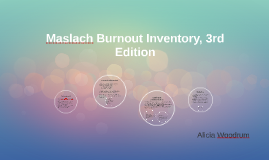 maslach burnout inventory third edition apa citation