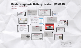aphasia battery western prezi
