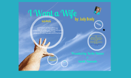 I need a wife essay