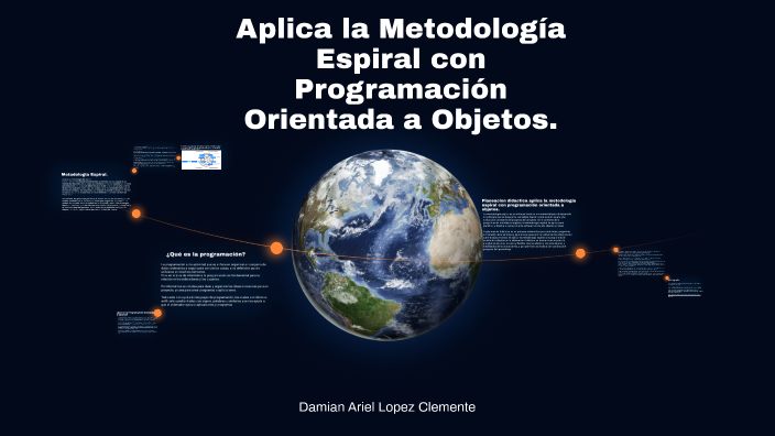 Aplica la metodología espiral con programación orientada a objetos by