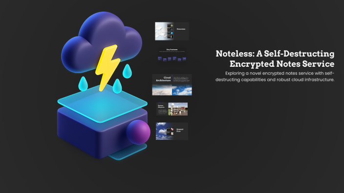 Noteless: A Self-Destructing Encrypted Notes Service by Peter Renesen ...