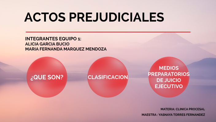 Actos prejudiciales by Fernanda Márquez on Prezi