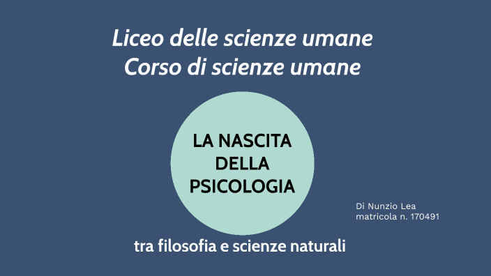 La Nascita Della Psicologia By Lea Di Nunzio On Prezi