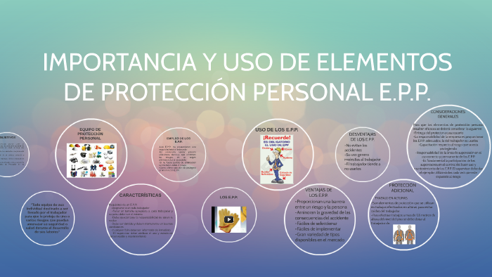 IMPORTANCIA Y ESO DE EQUIPOS DE PROTECCIÓN PERSONAL E.P.P. by Diana