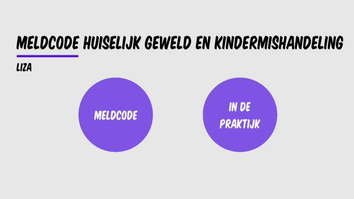 Meldcode Huiselijk Geweld En Kindermishandeling By Liza Waterink On Prezi