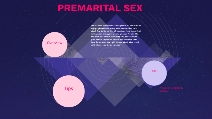 Premarital Sex By Tetreil Nuñeza 