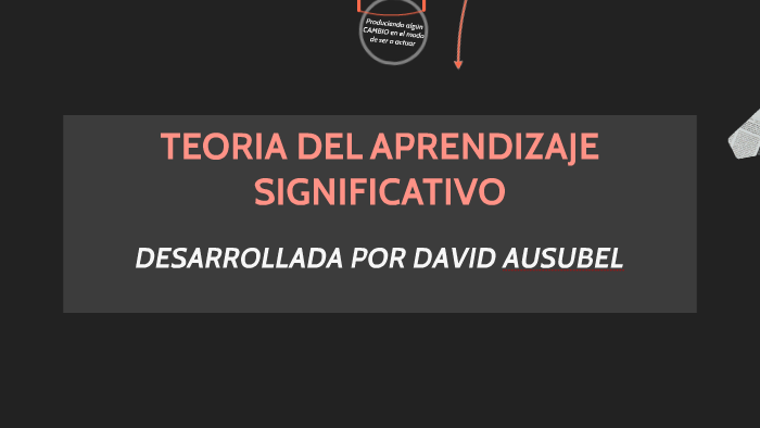 TEORIA DEL APRENDIZAJE SIGNIFICATIVO by Mariana Martinez on Prezi