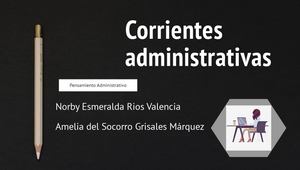 Corrientes Administrativas - Pensamiento Administrativo By Amelia ...