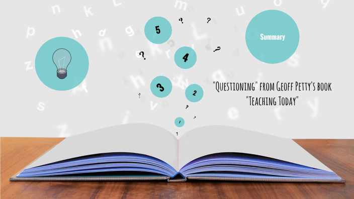 "Questioning" From Geoff Petty's Book "Teaching Today" By Sarah Wurm On ...