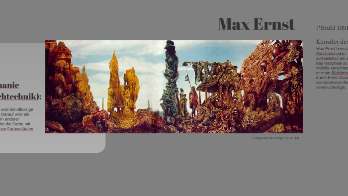 Max Ernst Europa Nach Dem Regen Ii Max Ernst by F Klingele on Prezi