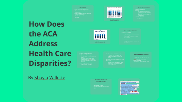 How Does the ACA Address Health Care Disparities? by Shayla Willette on ...