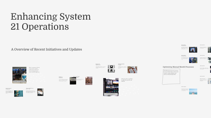 Enhancing System Enhancing System 21 Operations by geoff reid on Prezi