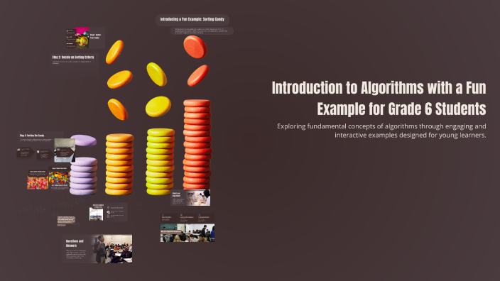 Introduction to Algorithms with a Fun Example for Grade 6 Students by ...
