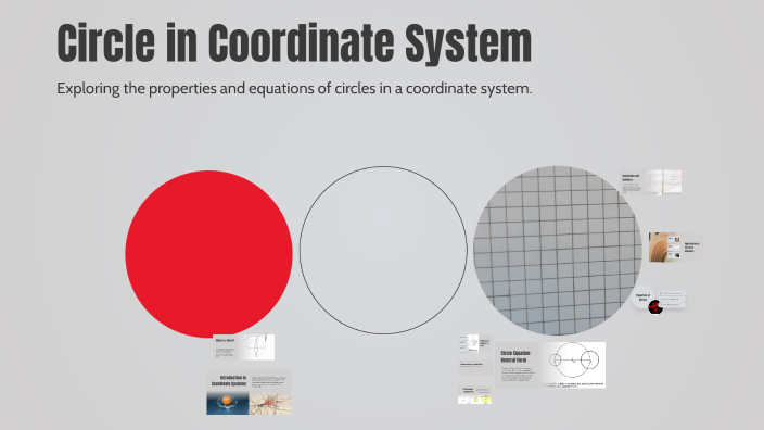 Circle in Coordinate System by Wiesława Bagińska on Prezi