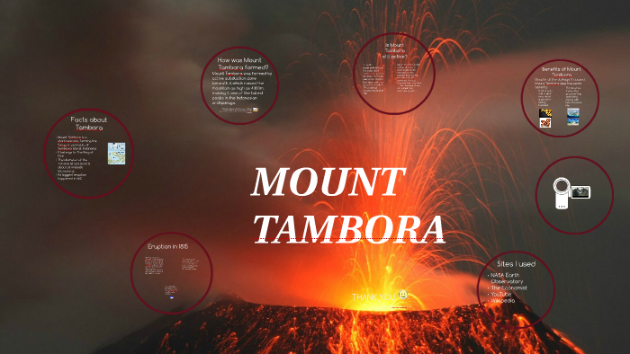 mount tambora eruption 1967