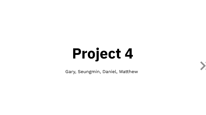 Project 4 Presentation by Matthew Huang on Prezi
