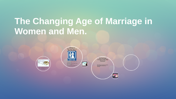 The Changing Age Of Marriage Childbirth In Women And Men By Shaien