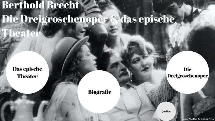 Die drei Groschenoper von Berthold Brecht/ das epische Theather by