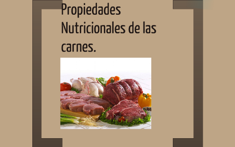 Propiedades Nutricionales de las Carnes. by Rufina Martínez López