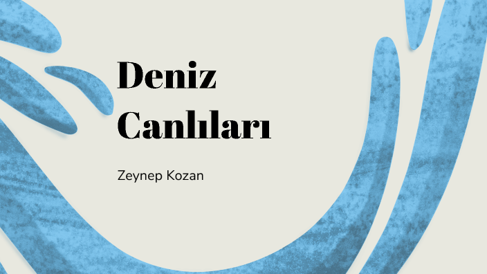 Deniz Canlıları by Zeynep Kozan on Prezi