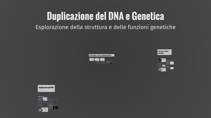Duplicazione del DNA e Genetica by ignazio turturici on Prezi