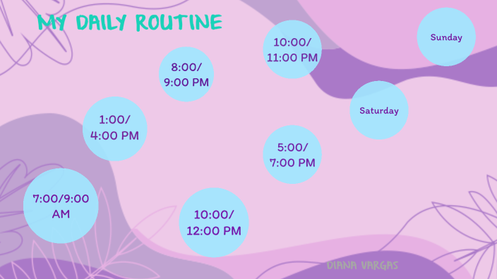 My daily routine by Diana Malena Vargas Martínez on Prezi