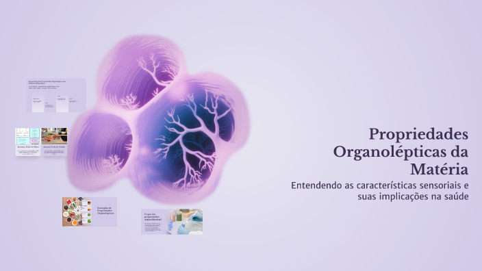 Propriedades Organolépticas da Matéria by Rebeka Dos santos on Prezi