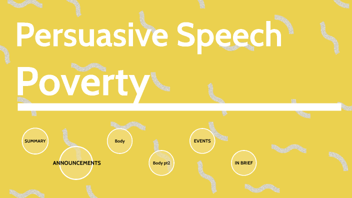 persuasive speech poverty