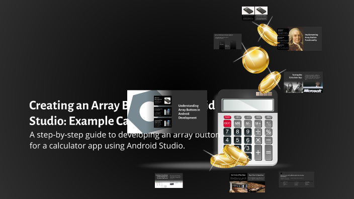 Creating an Array Button in Android Studio: Example Calculator by ...