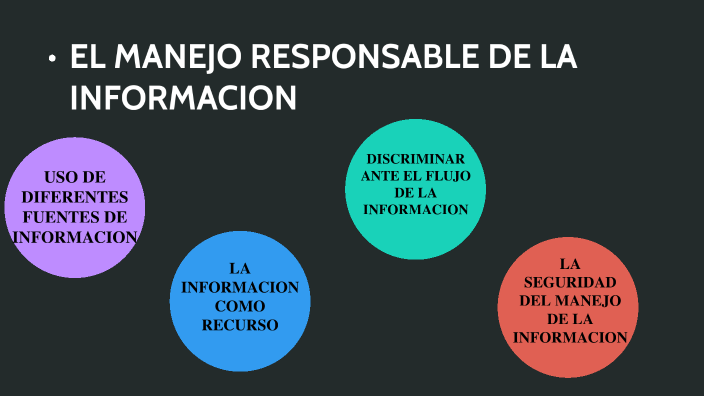 El Manejo Responsable De La Informacion By Amisadai Hernandez De La Cruz