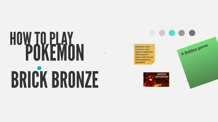 How To Play Pokemon Brick Bronze By James Kelleher - roblox pokemon brik brang
