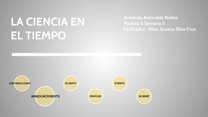 La ciencia en el tiempo by Armando Arambula on Prezi