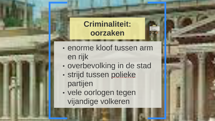Misdaad en straf in het oude Rome by Nathalie Carens on Prezi