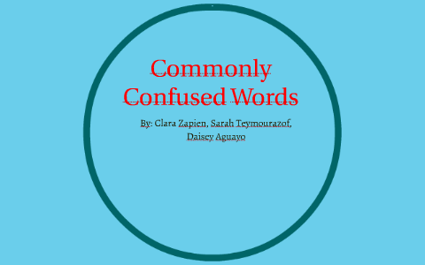 Commonly Confused Words by Clara Zapien on Prezi